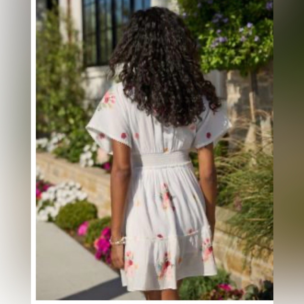 PQ Swim White Embroidered floral dress - Picture 4 of 8